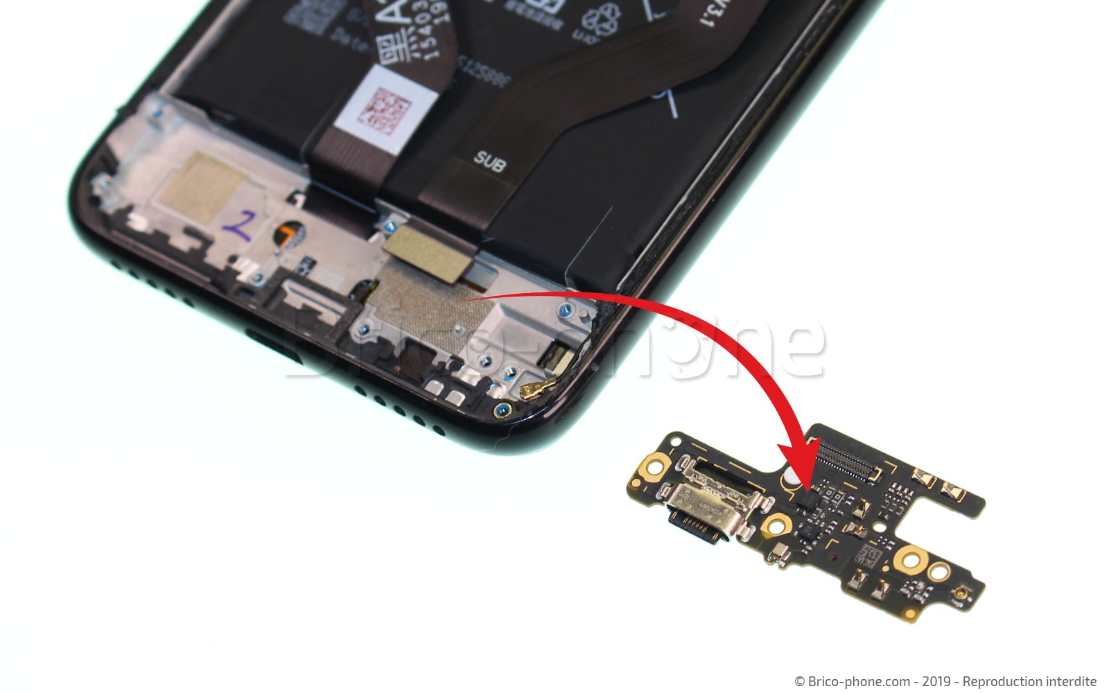 Changement du connecteur de charge sur Redmi Note 7 photo 2