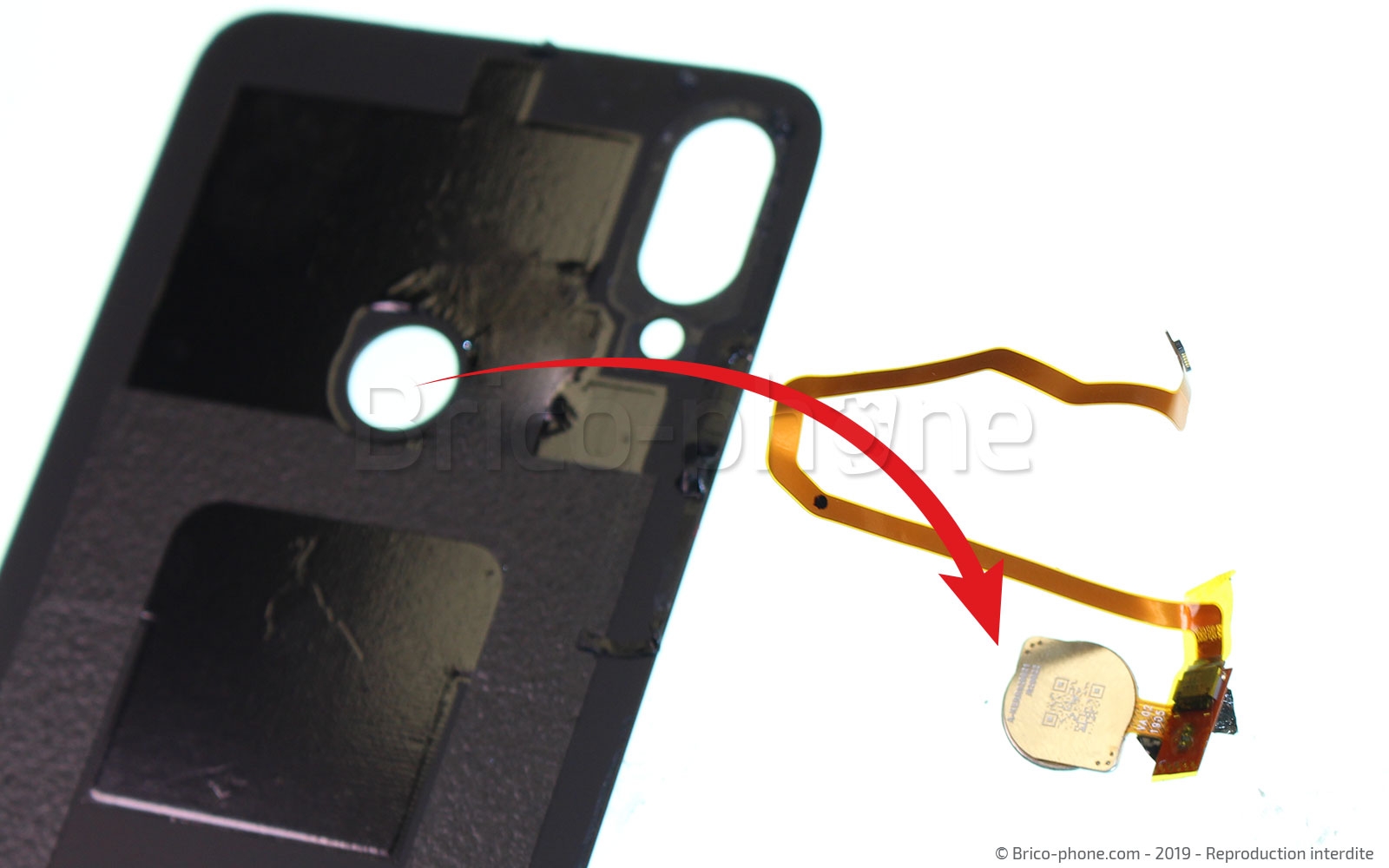 Changement de vitre arrière sur Redmi Note 7 photo 4