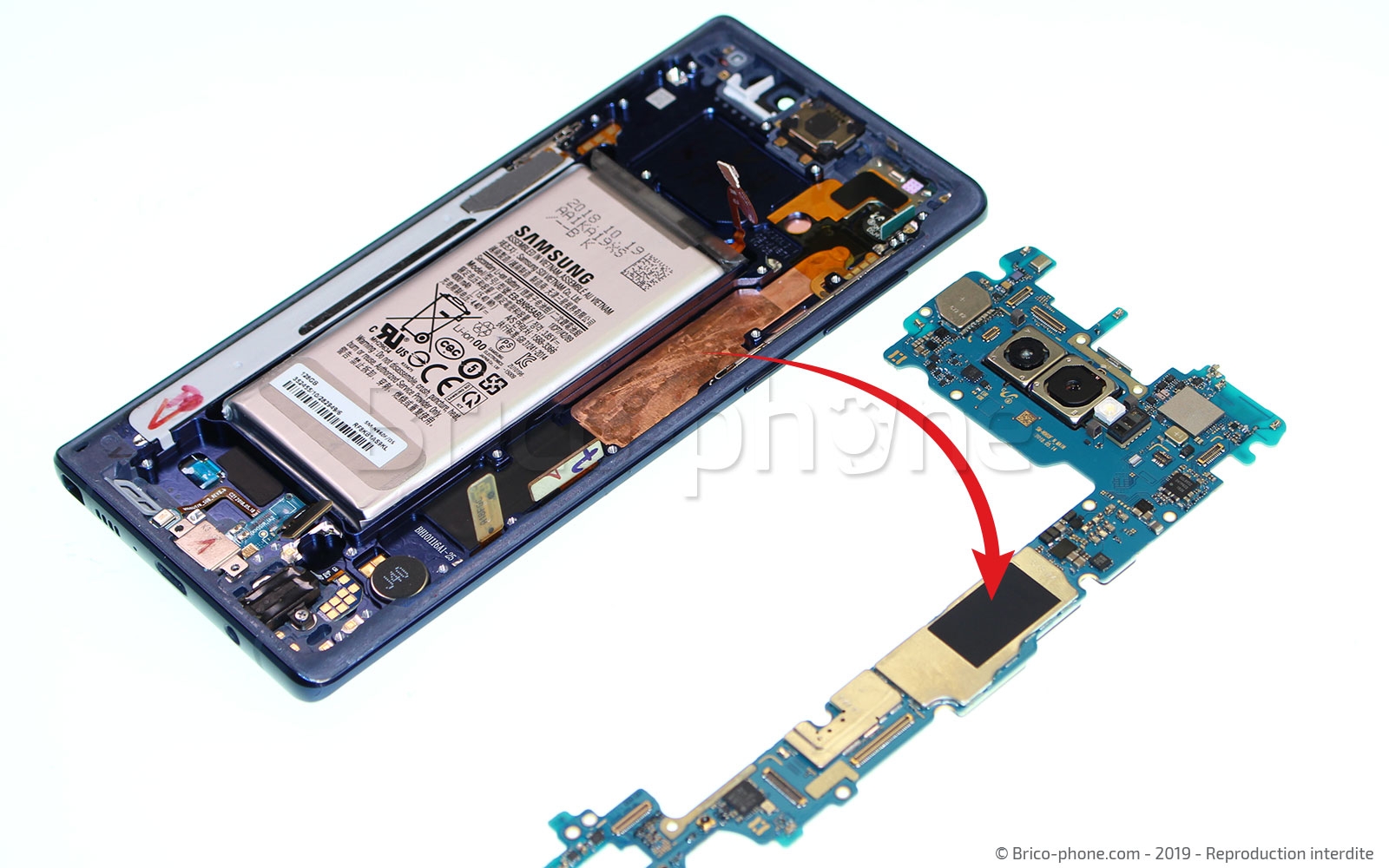 Changement de Bloc Ecran sur Galaxy Note 9 photo 3