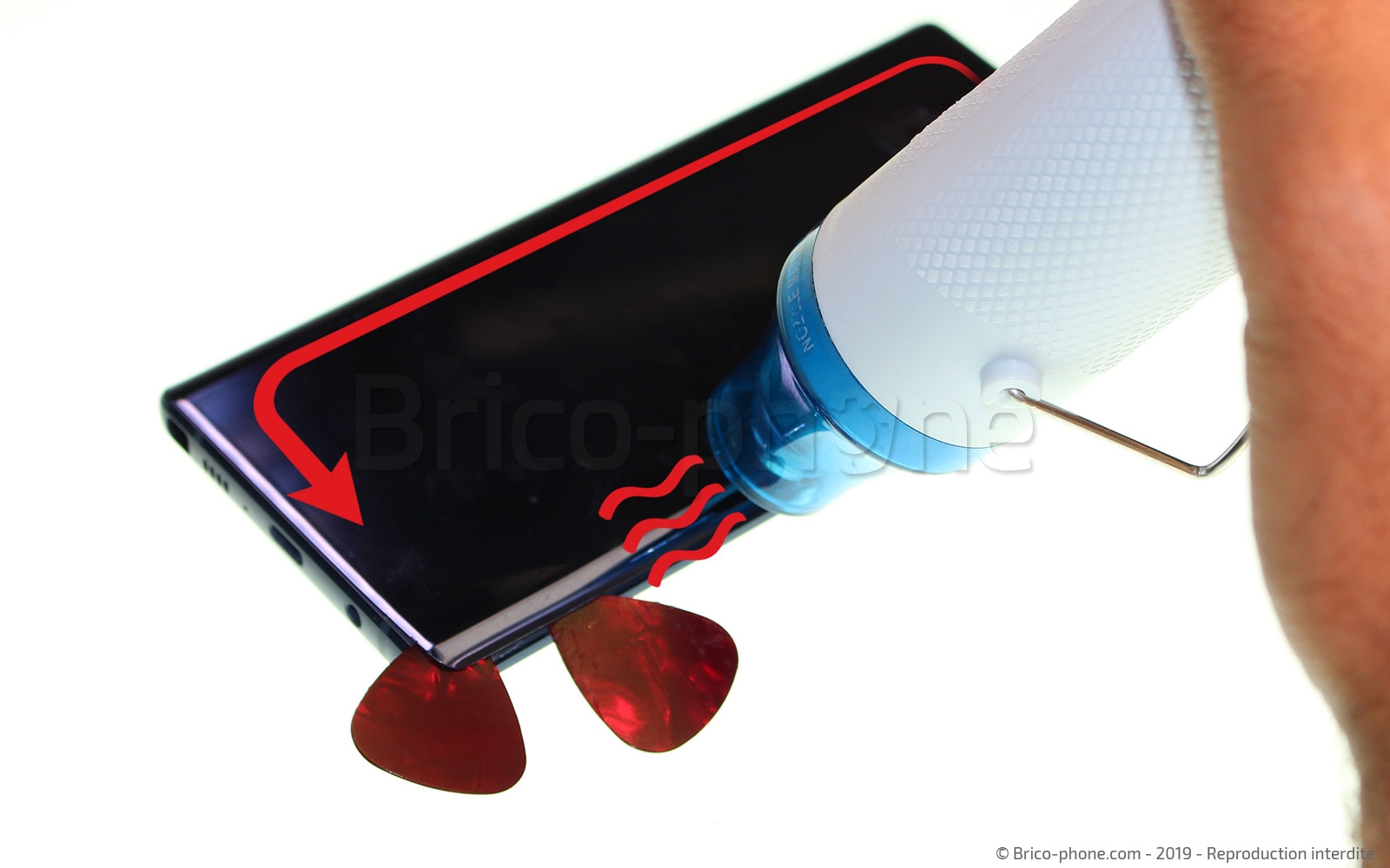 Changement de vitre arrière sur Galaxy Note 9 photo 1