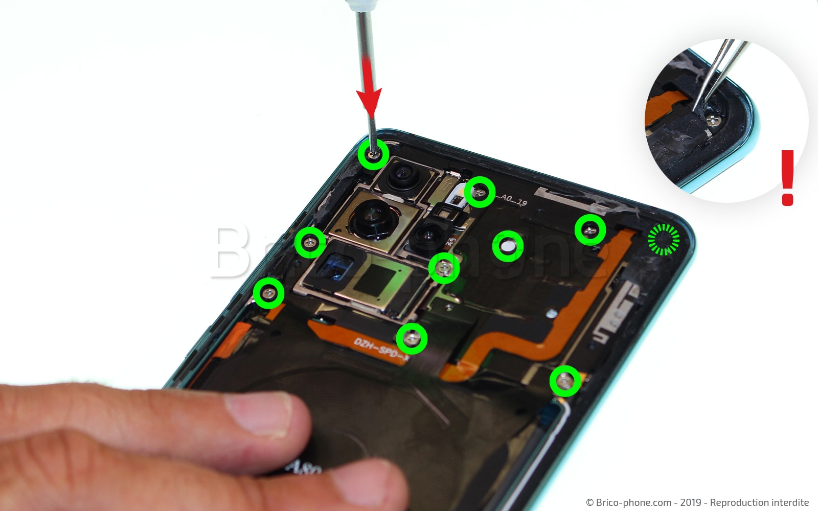 Changement du connecteur de charge sur P30 Pro photo 1