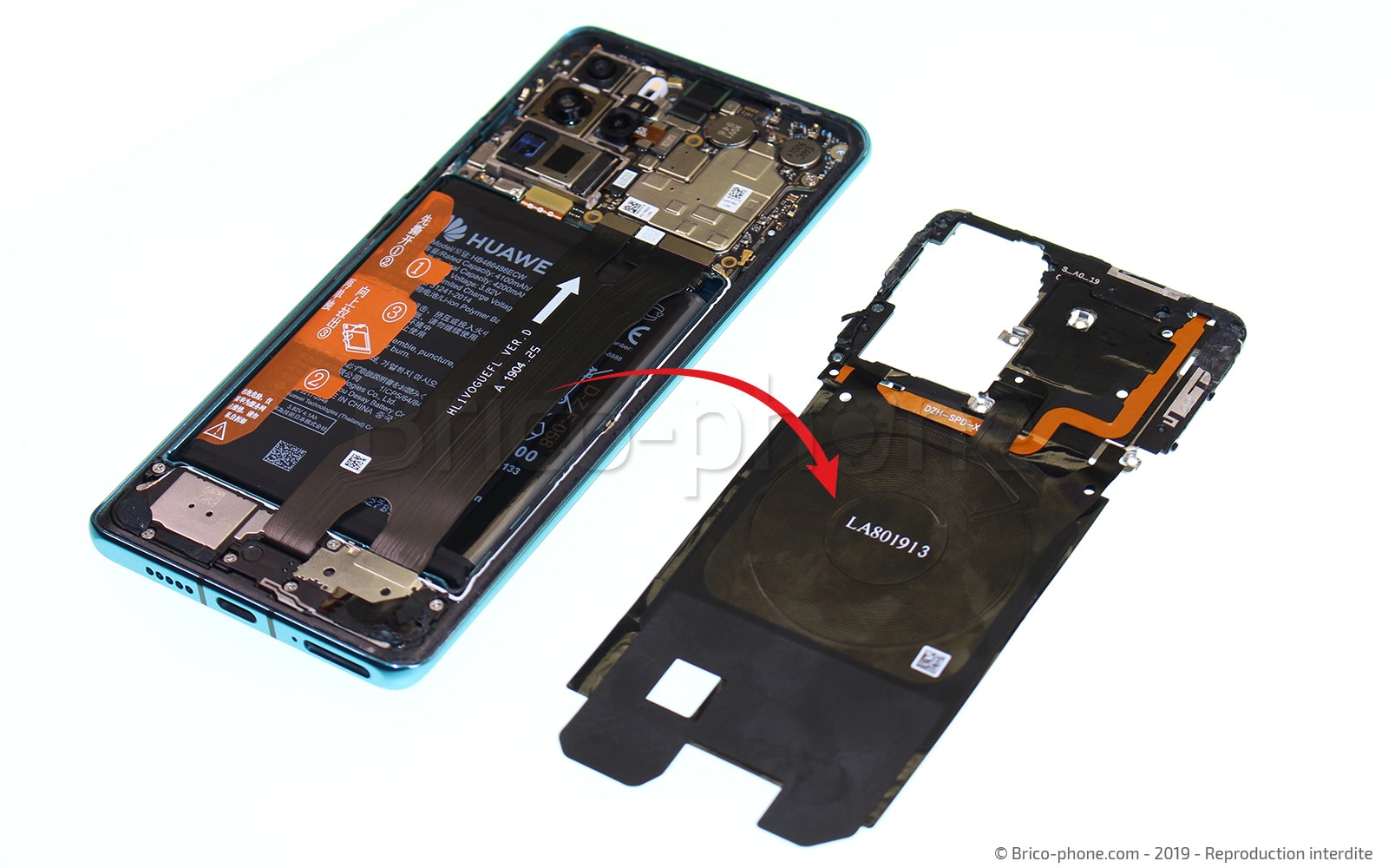 Changement du connecteur de charge sur P30 Pro photo 4