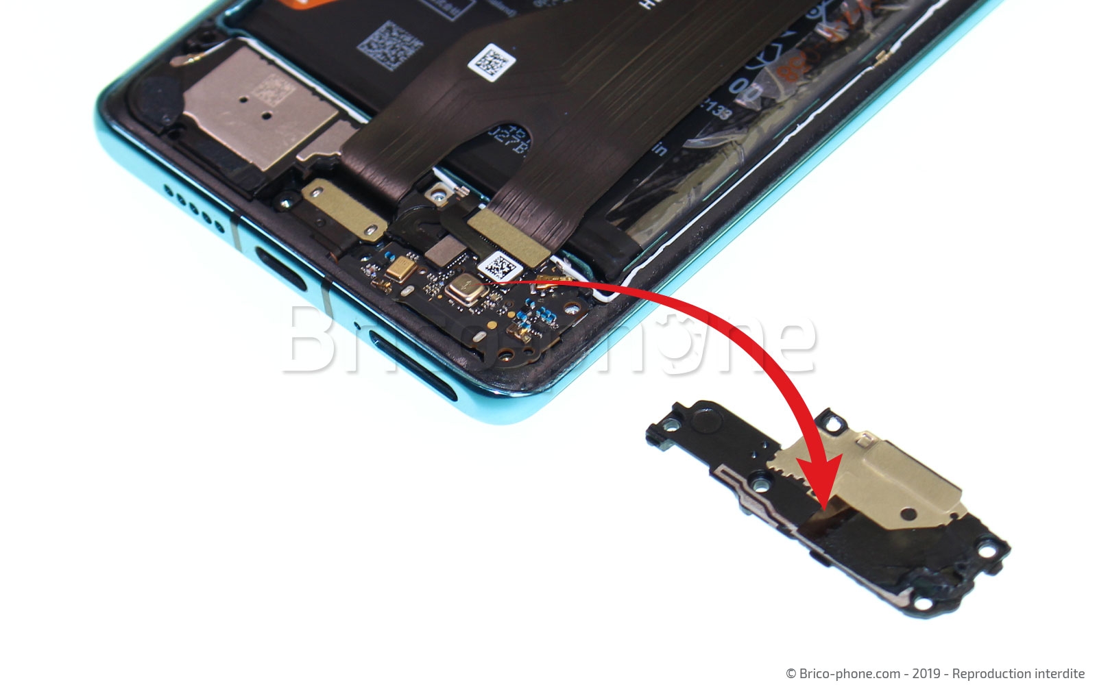 Changement du connecteur de charge sur P30 Pro photo 3