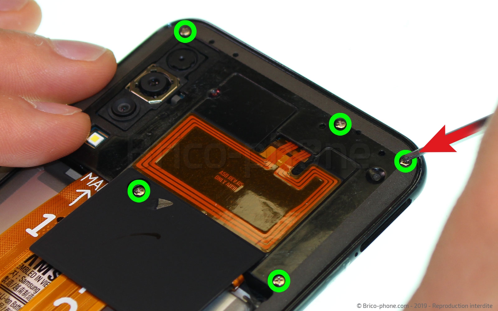 Démontage complet sur Galaxy A50 photo 2