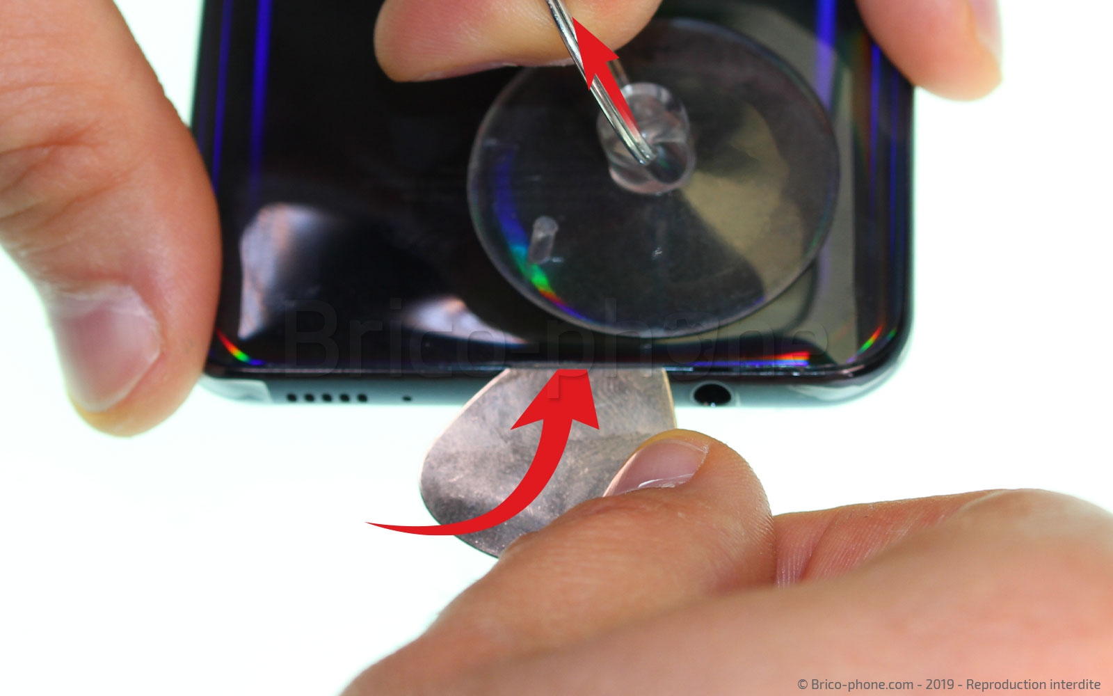 Changement d'écran vitre et LCD sur Galaxy A50 photo 3