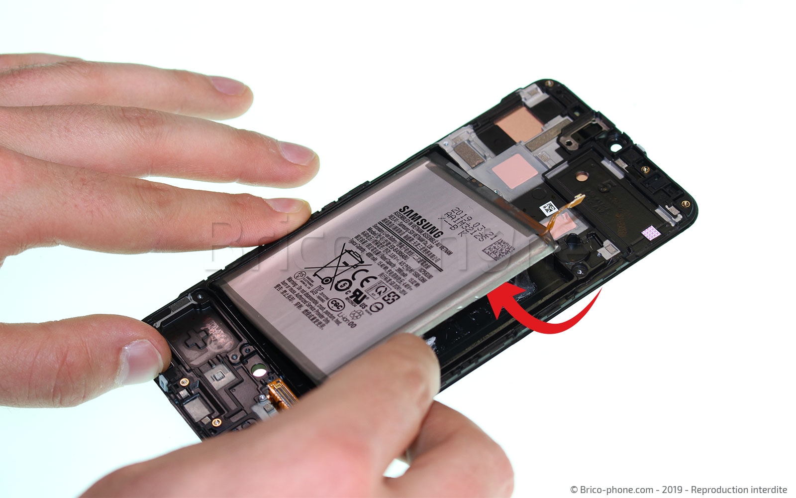 Changement d'écran vitre et LCD sur Galaxy A50 photo 2