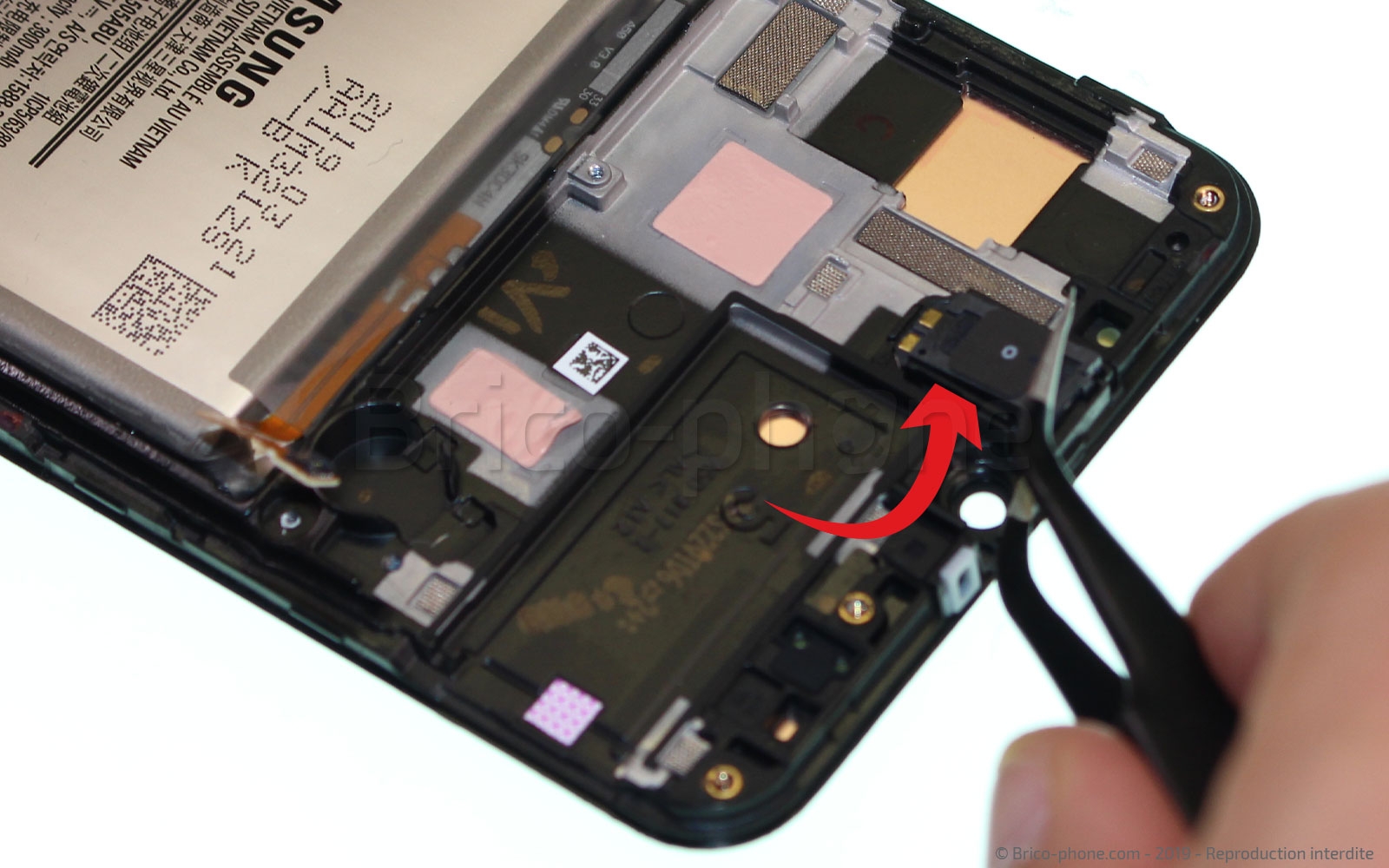 Changement d'écran vitre et LCD sur Galaxy A50 photo 1