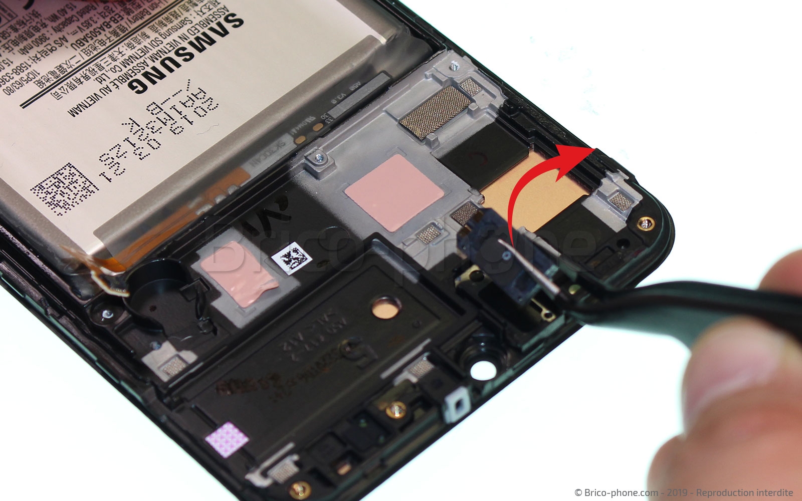 Changement d'écran vitre et LCD sur Galaxy A50 photo 2