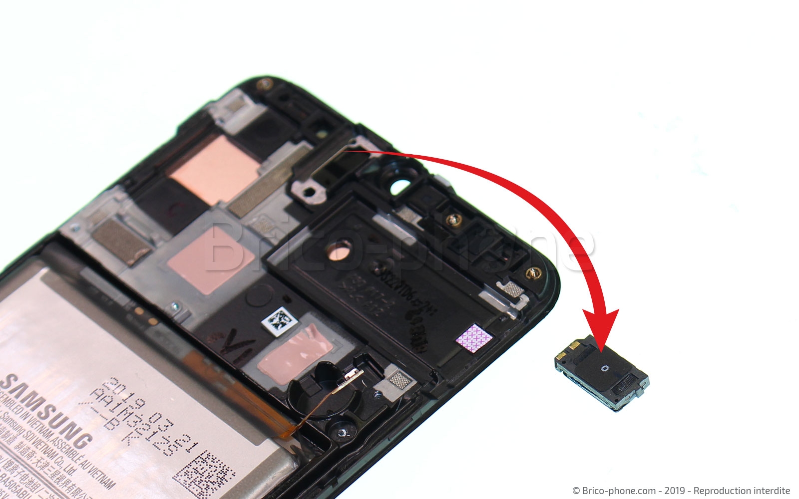 Changement d'écran vitre et LCD sur Galaxy A50 photo 3