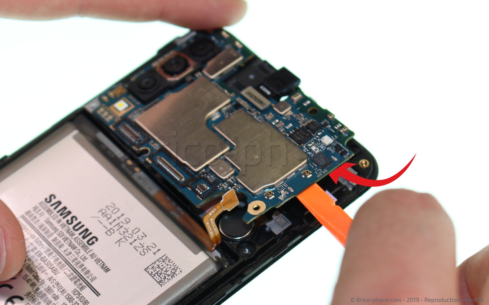 Changement d'écran vitre et LCD sur Galaxy A50 photo 2