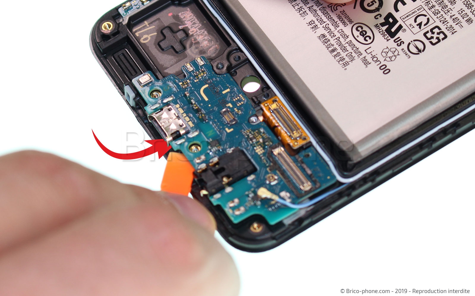 Changement de dock sur Galaxy A50 photo 2