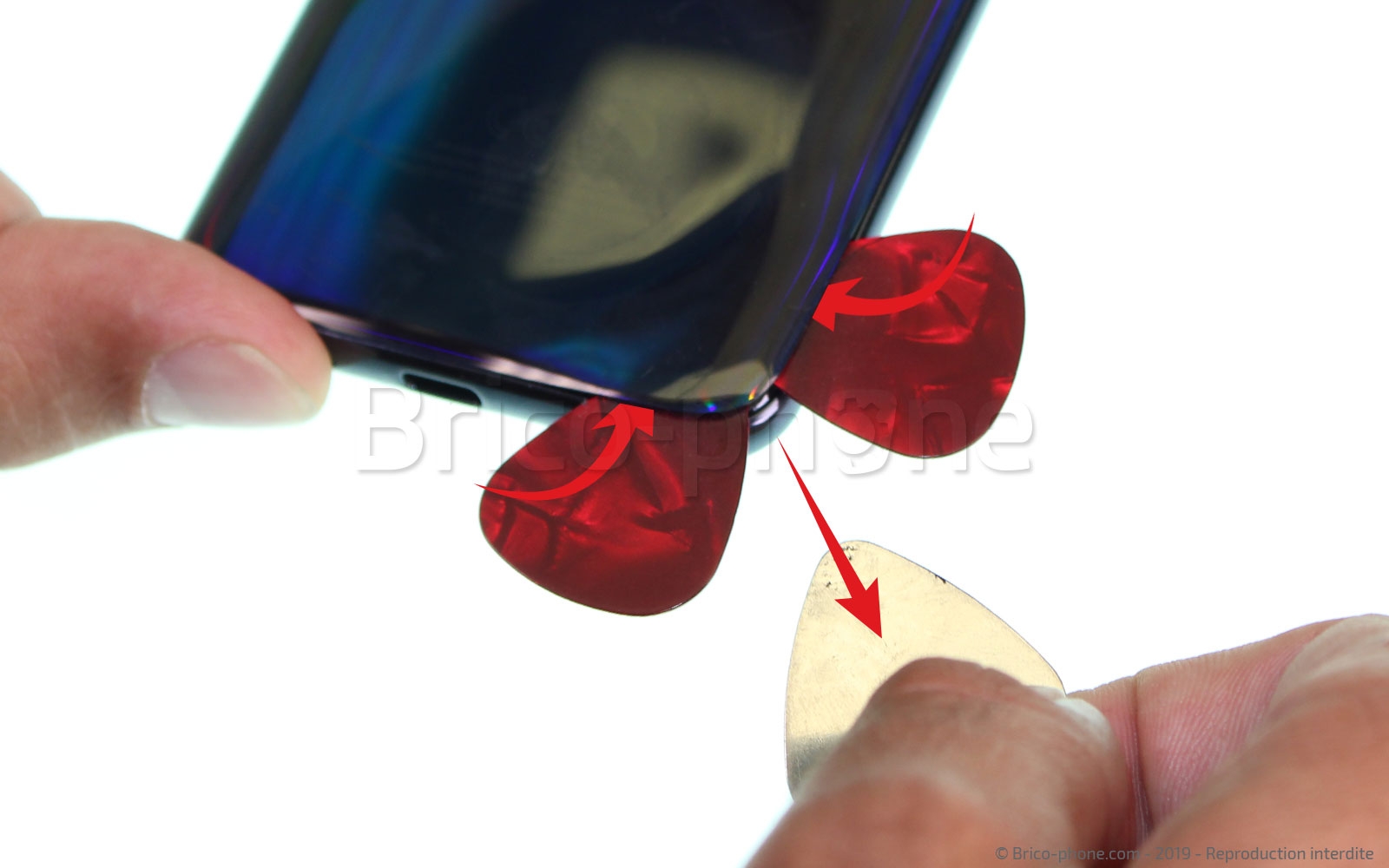 Changement d'écran vitre et AMOLED sur Galaxy A40 photo 4