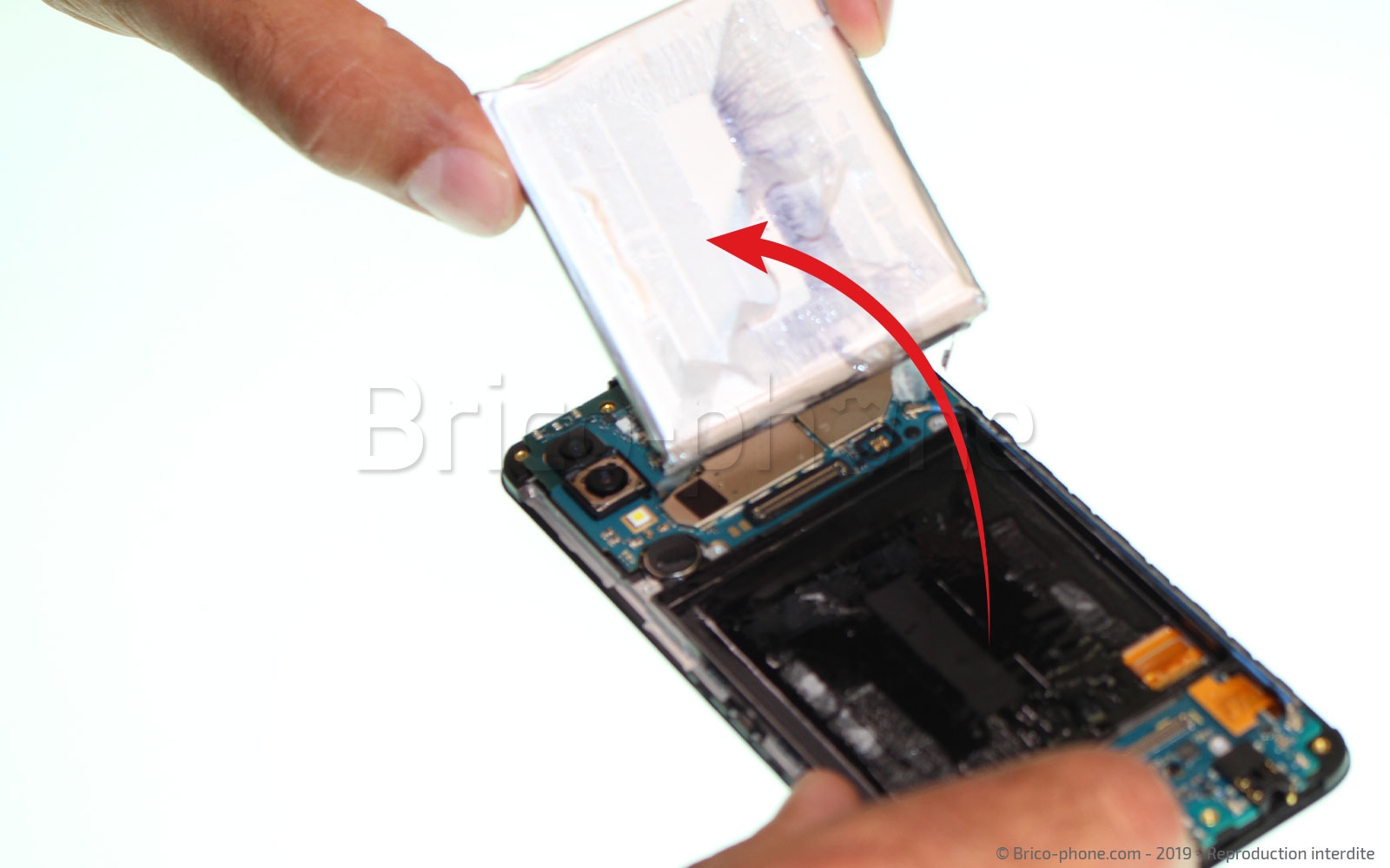 Changement d'écran vitre et AMOLED sur Galaxy A40 photo 2