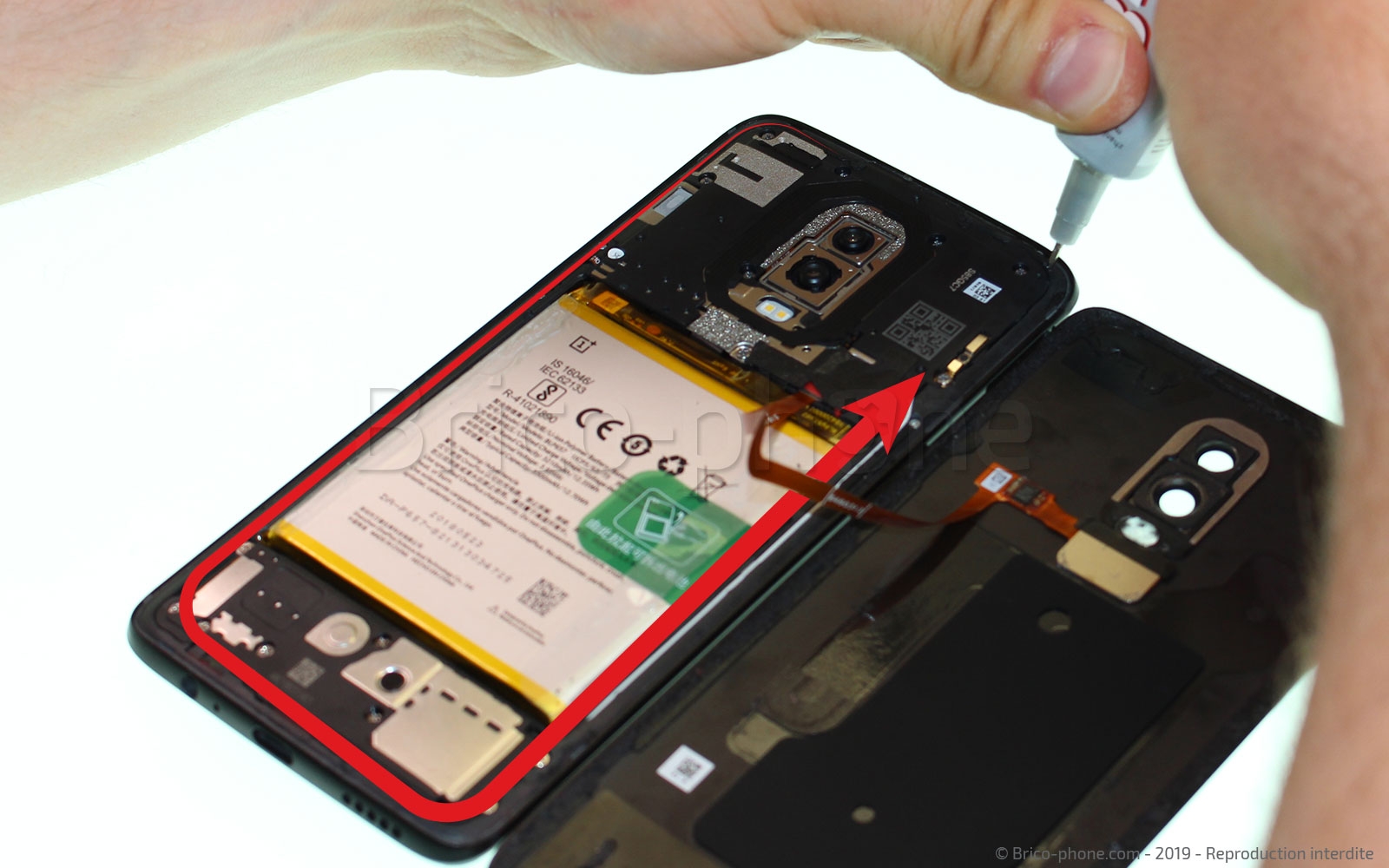Changement de batterie sur OnePlus 6 photo 2
