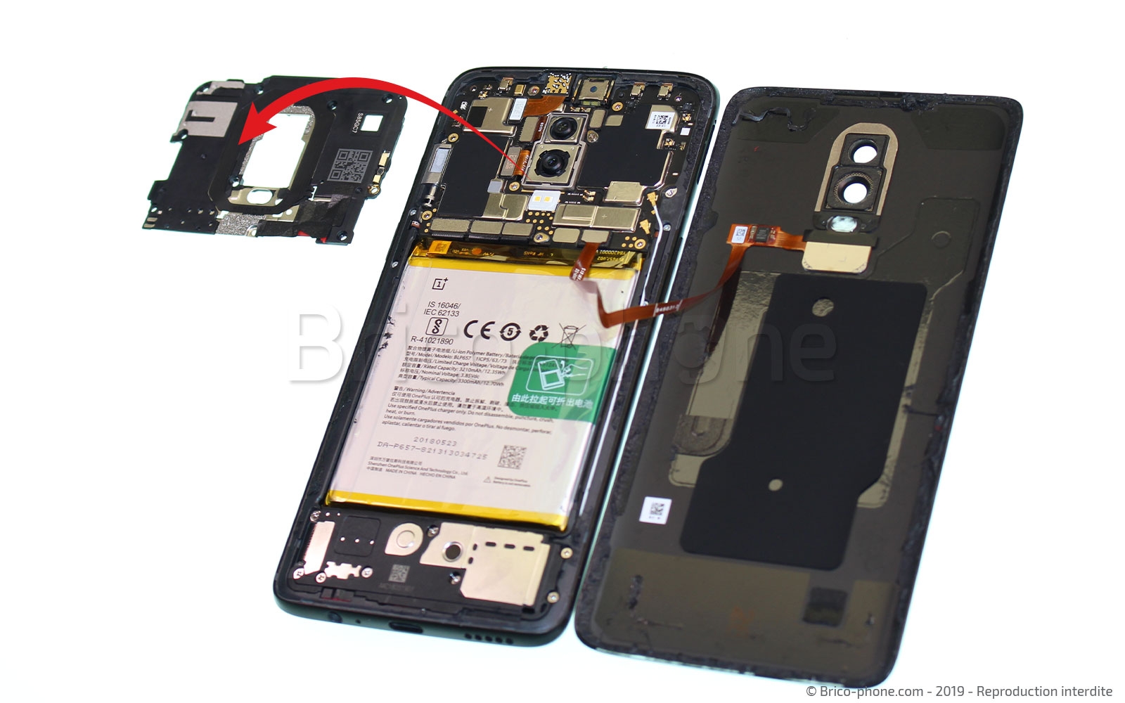 Changement de batterie sur OnePlus 6 photo 4