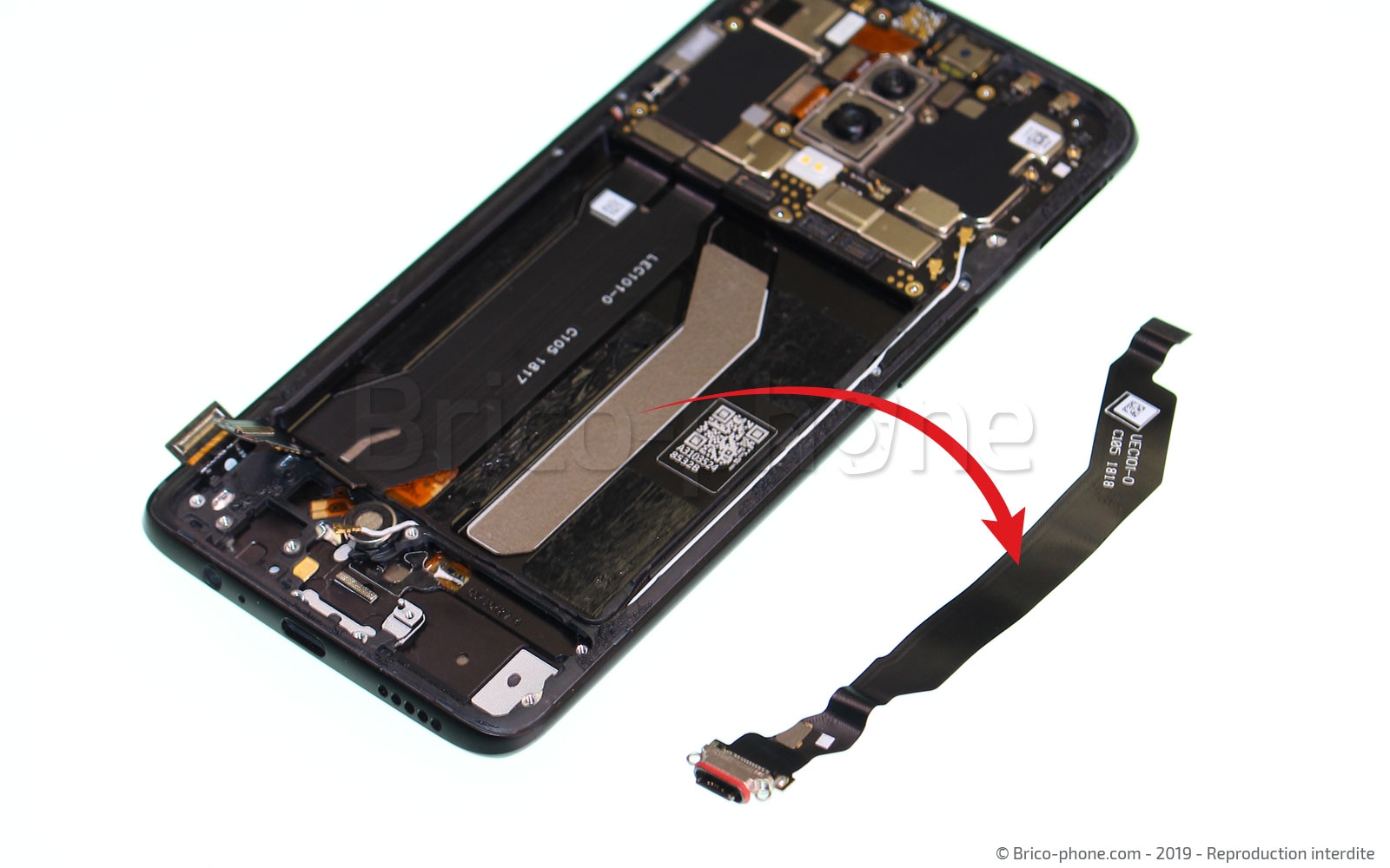 Changement du connecteur de charge sur OnePlus 6 photo 3