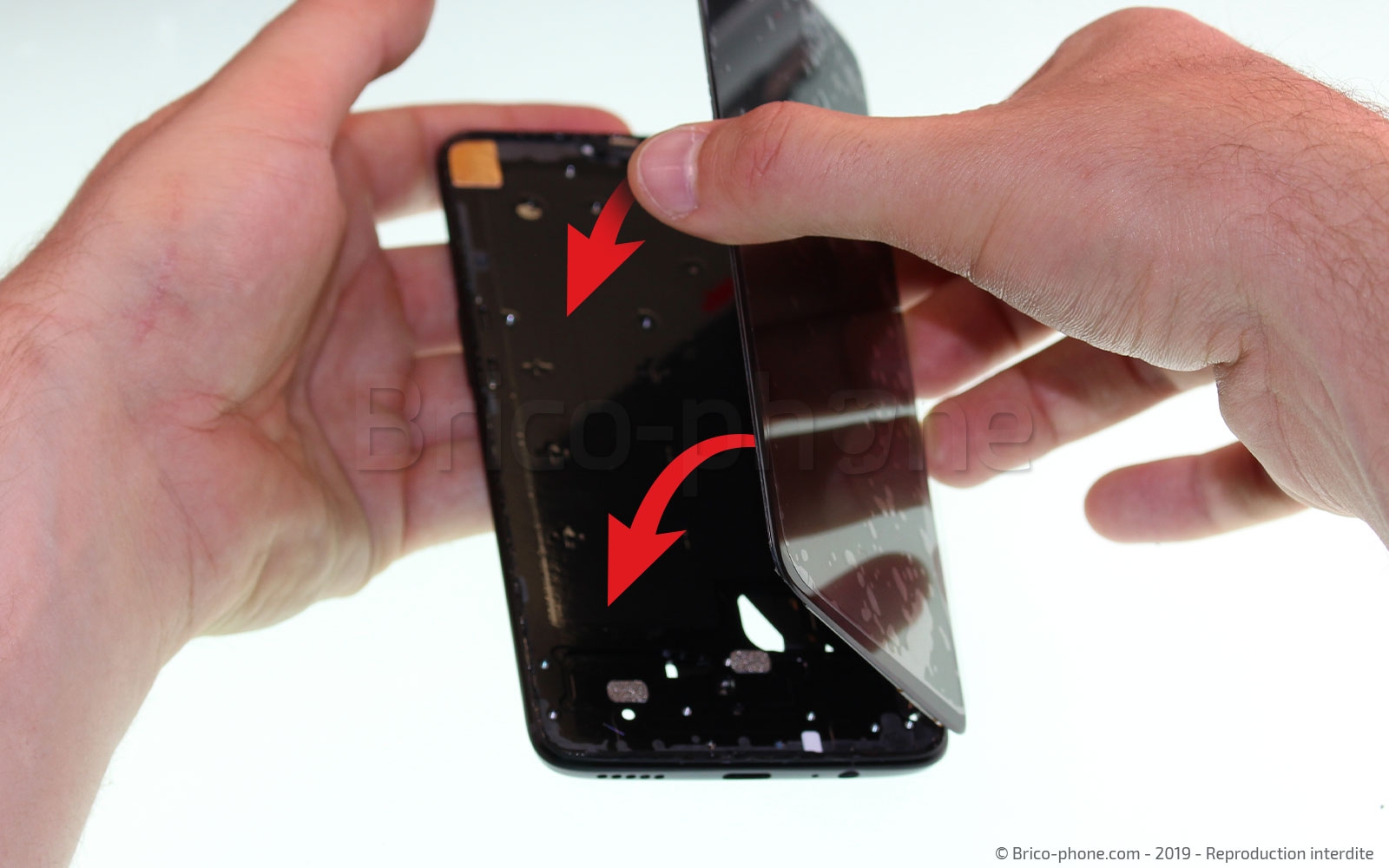 Changement d'écran vitre et LCD sur OnePlus 6 photo 4