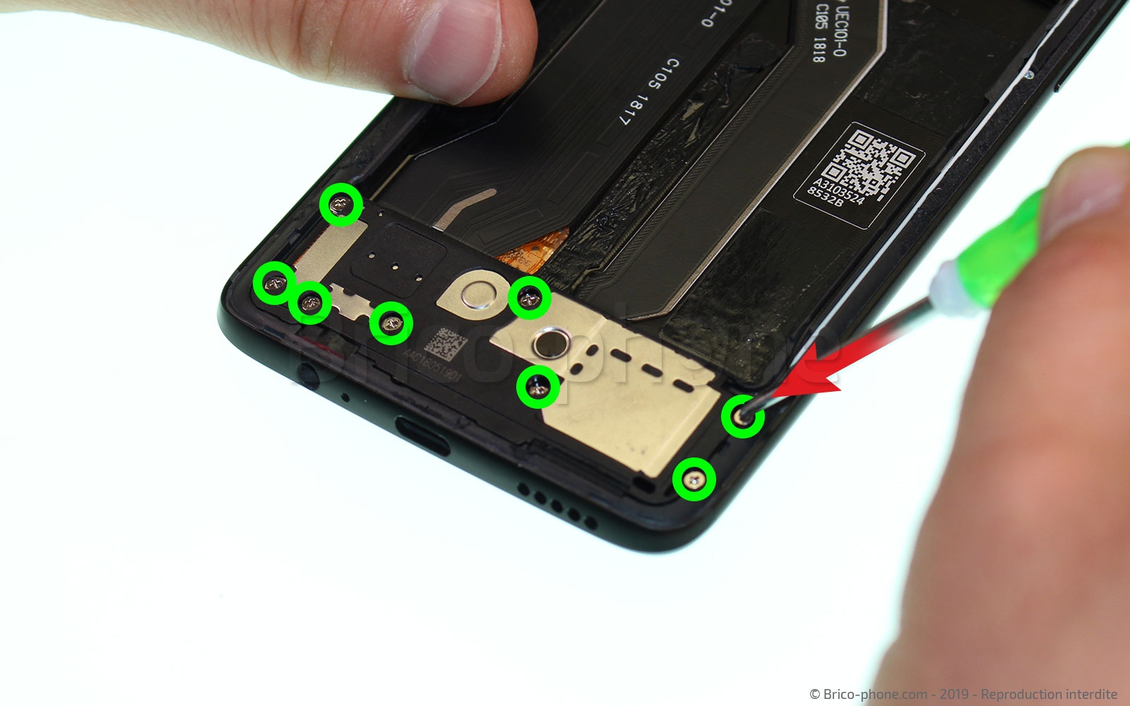 Changement d'écran vitre et LCD sur OnePlus 6 photo 1