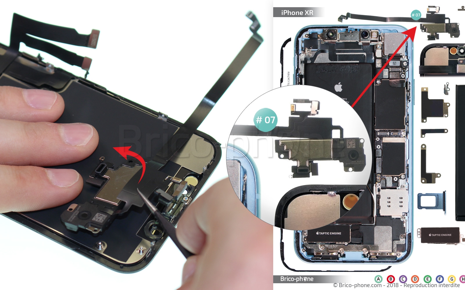 Changement de l'écran (vitre + LCD) sur iPhone XR photo 1