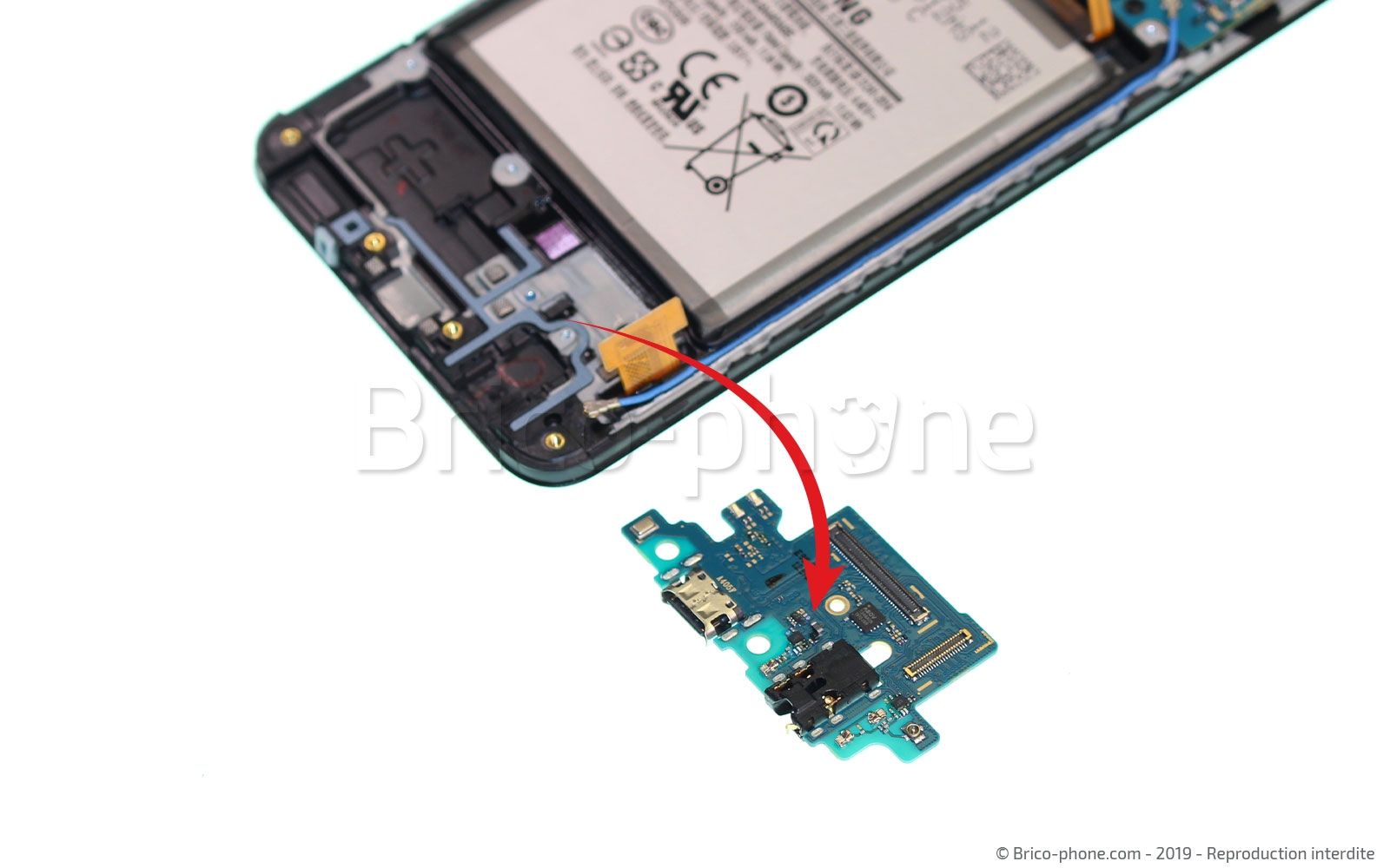 Changement de dock sur Galaxy A40 photo 4