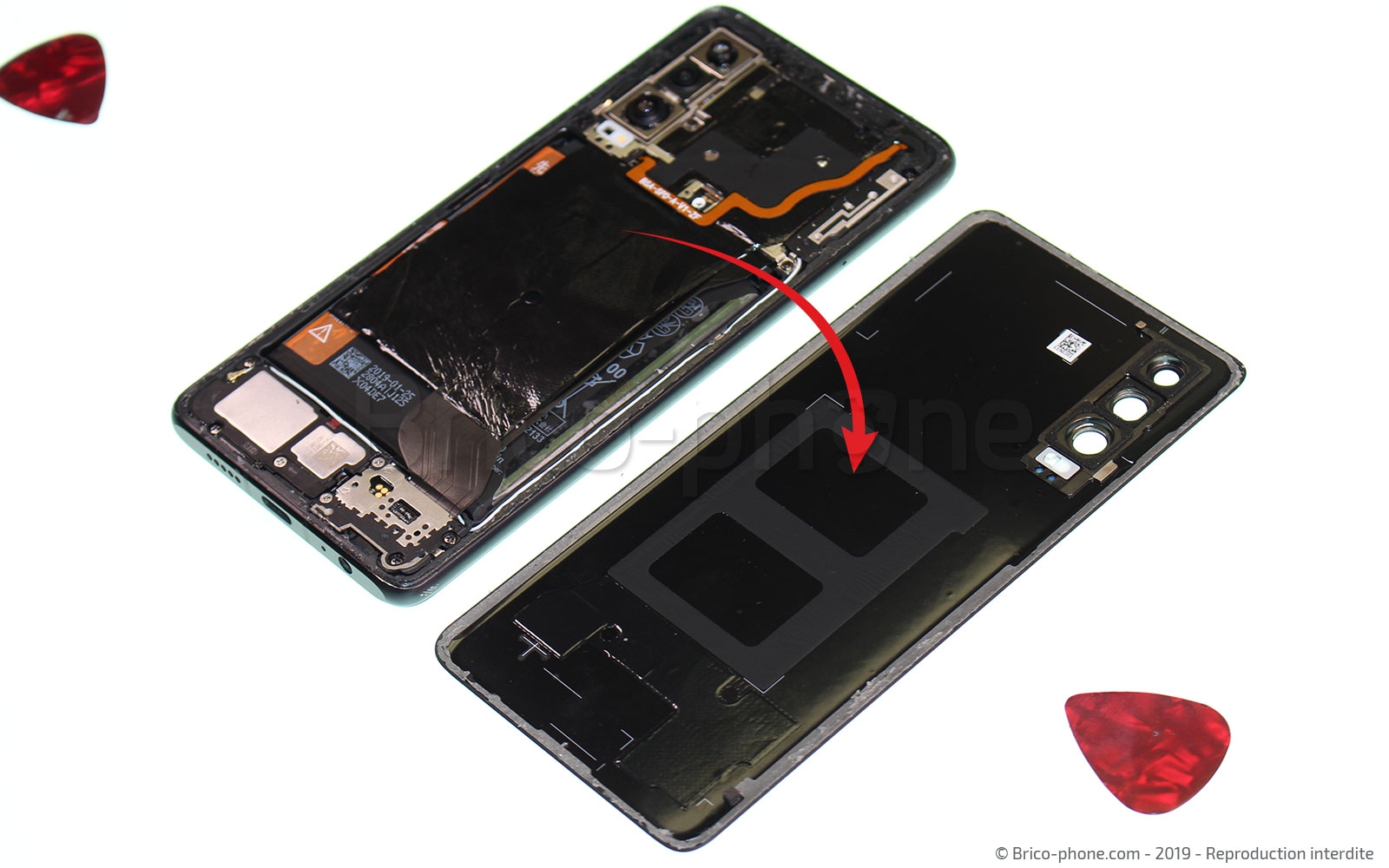 Changement du connecteur de charge sur P30 photo 4