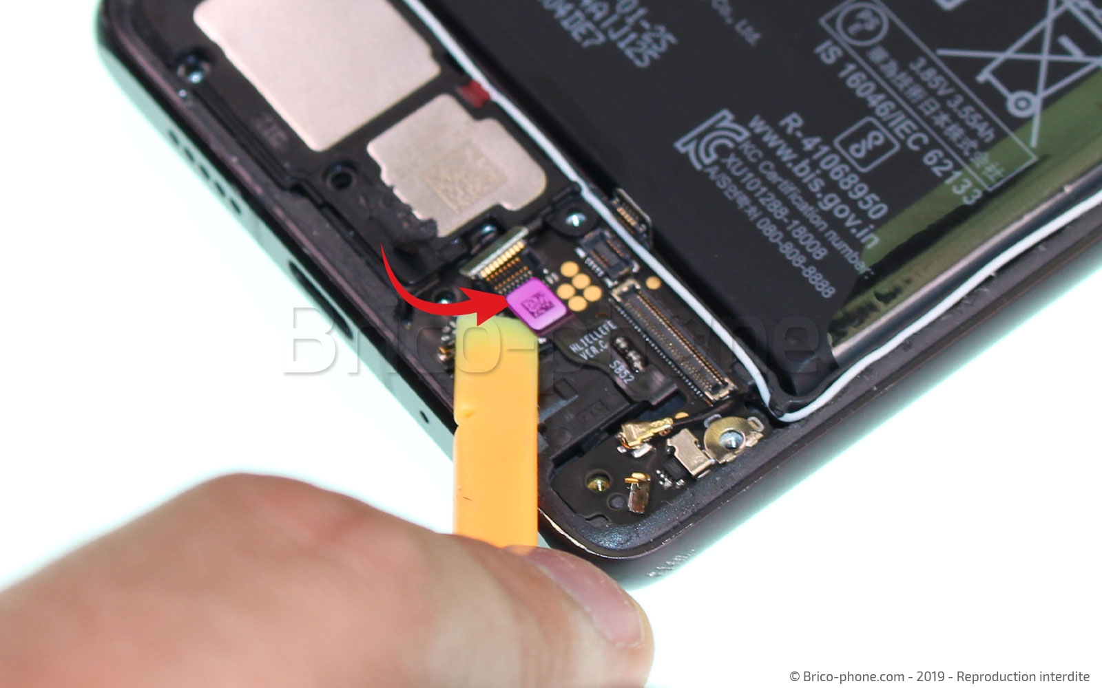 Changement du connecteur de charge sur P30 photo 2