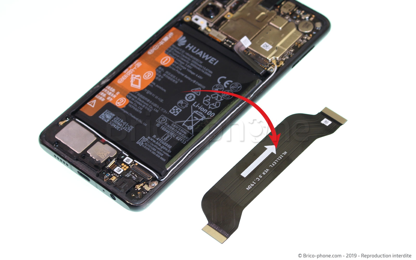 Changement du connecteur de charge sur P30 photo 2