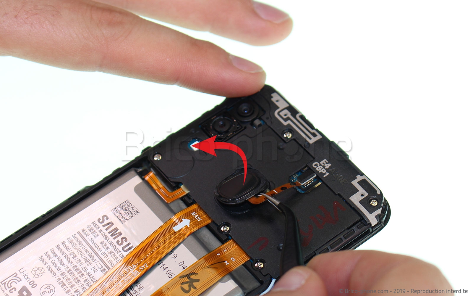 Changement de batterie sur Galaxy A20e photo 2