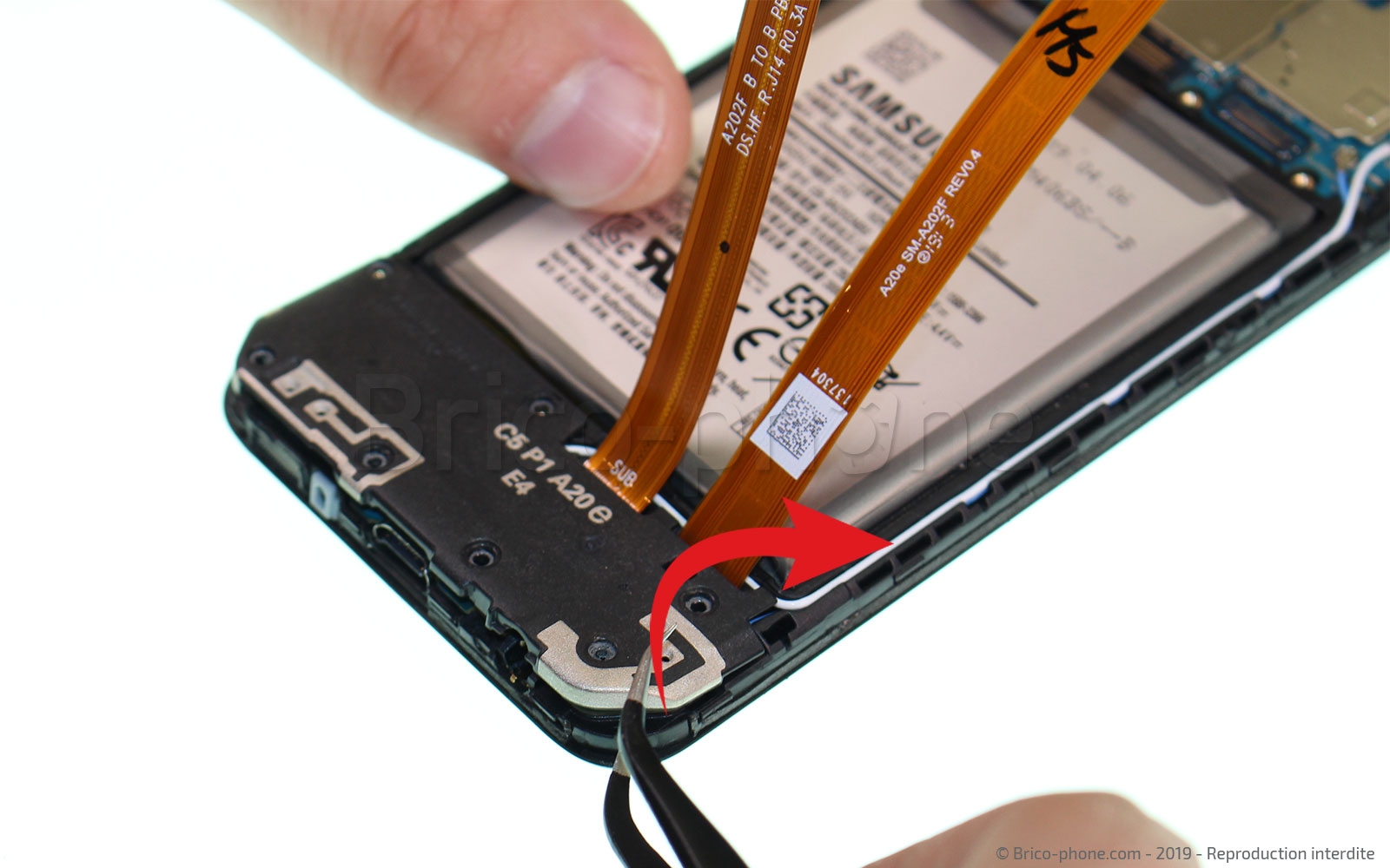 Changement de dock sur Galaxy A20e photo 3