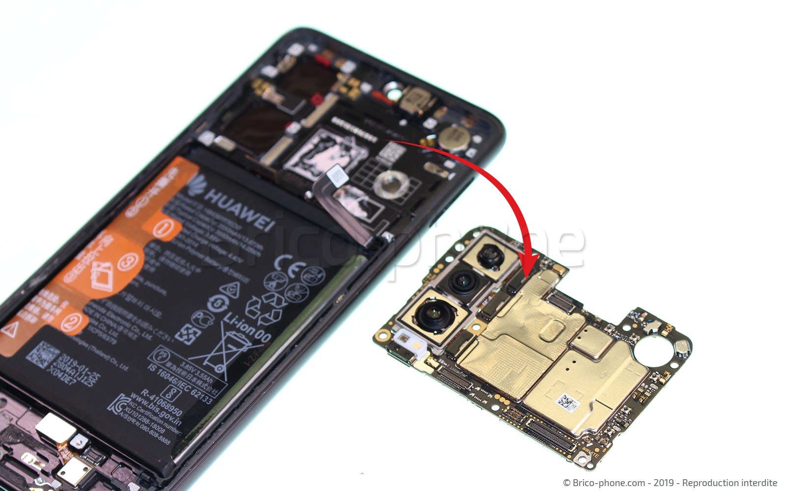 Changement du bloc écran  sur P30 photo 2