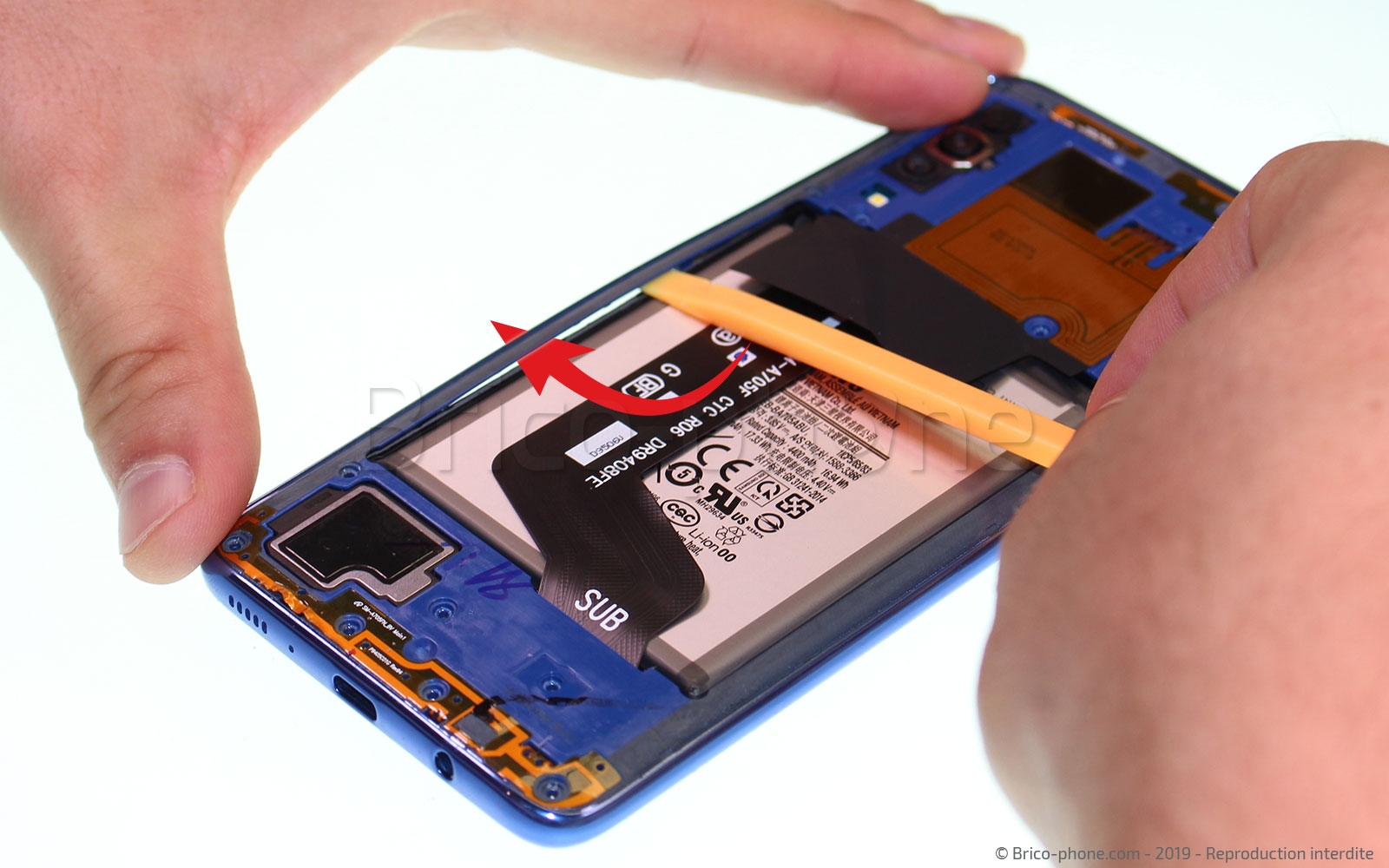 Démontage complet sur Galaxy A70 photo 1