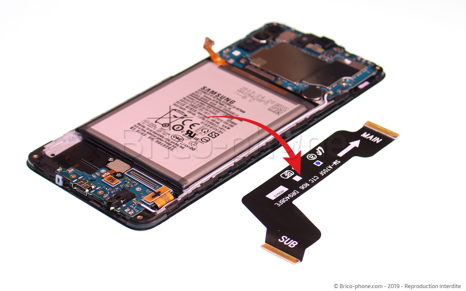 Changement de batterie sur Galaxy A70 photo 4