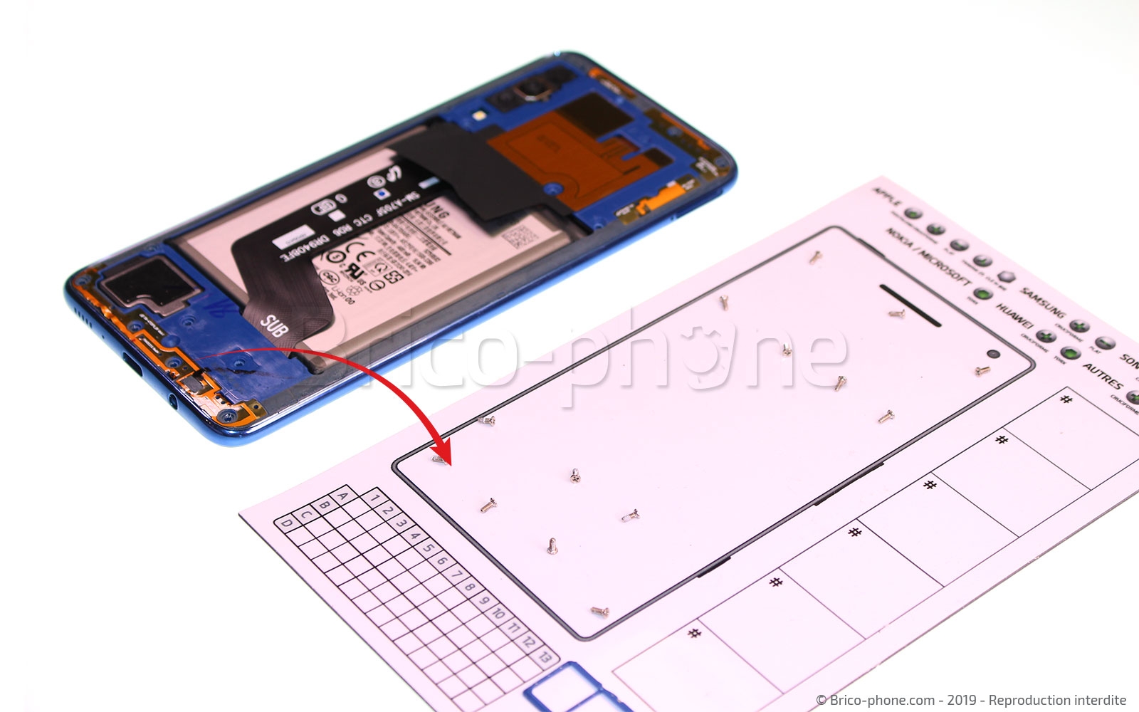 Changement de bloc écran sur Galaxy A70 photo 2