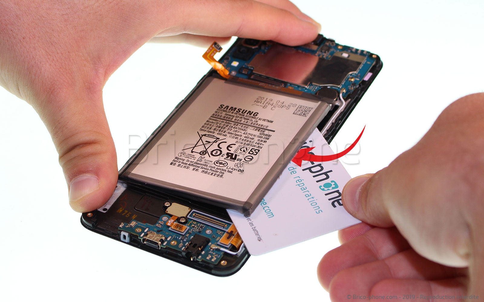 Changement de bloc écran sur Galaxy A70 photo 2