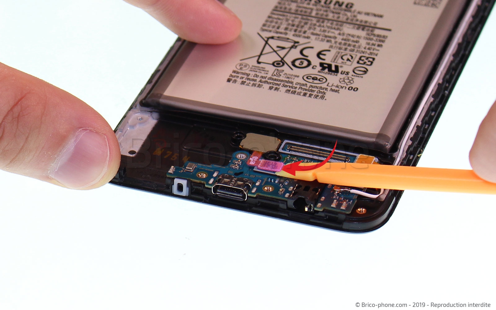 Changement de bloc écran sur Galaxy A70 photo 2