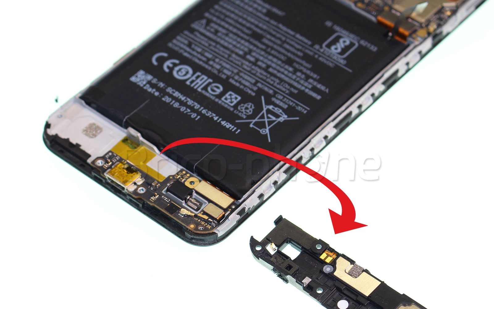 Démontage complet sur Mi A2 Lite photo 3