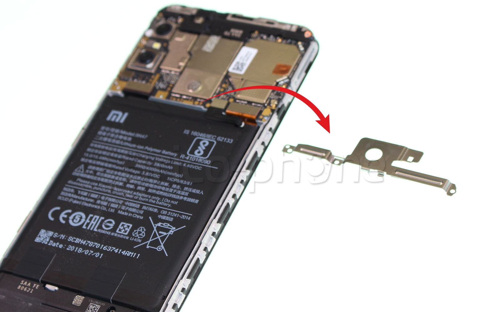 Changement du connecteur de charge sur Mi A2 Lite photo 3