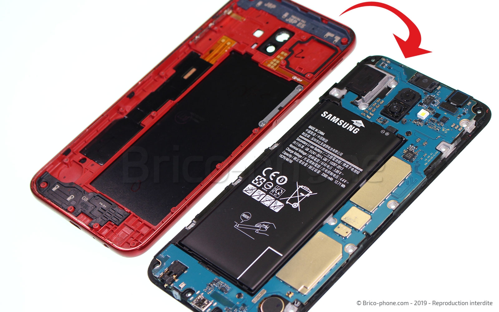 Changement de Batterie sur Galaxy J6 Plus photo 4