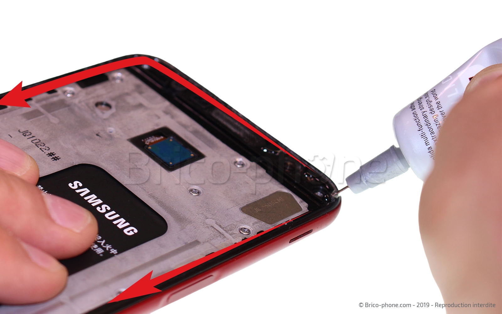 Changement de coque arrière sur Galaxy J6 Plus photo 1