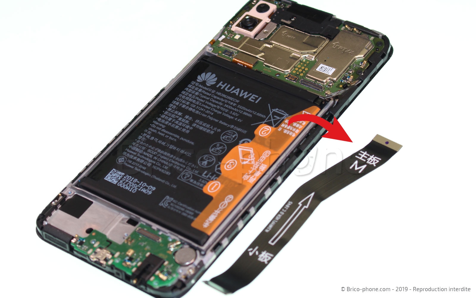 Changement du connecteur de charge sur P Smart 2019 photo 2