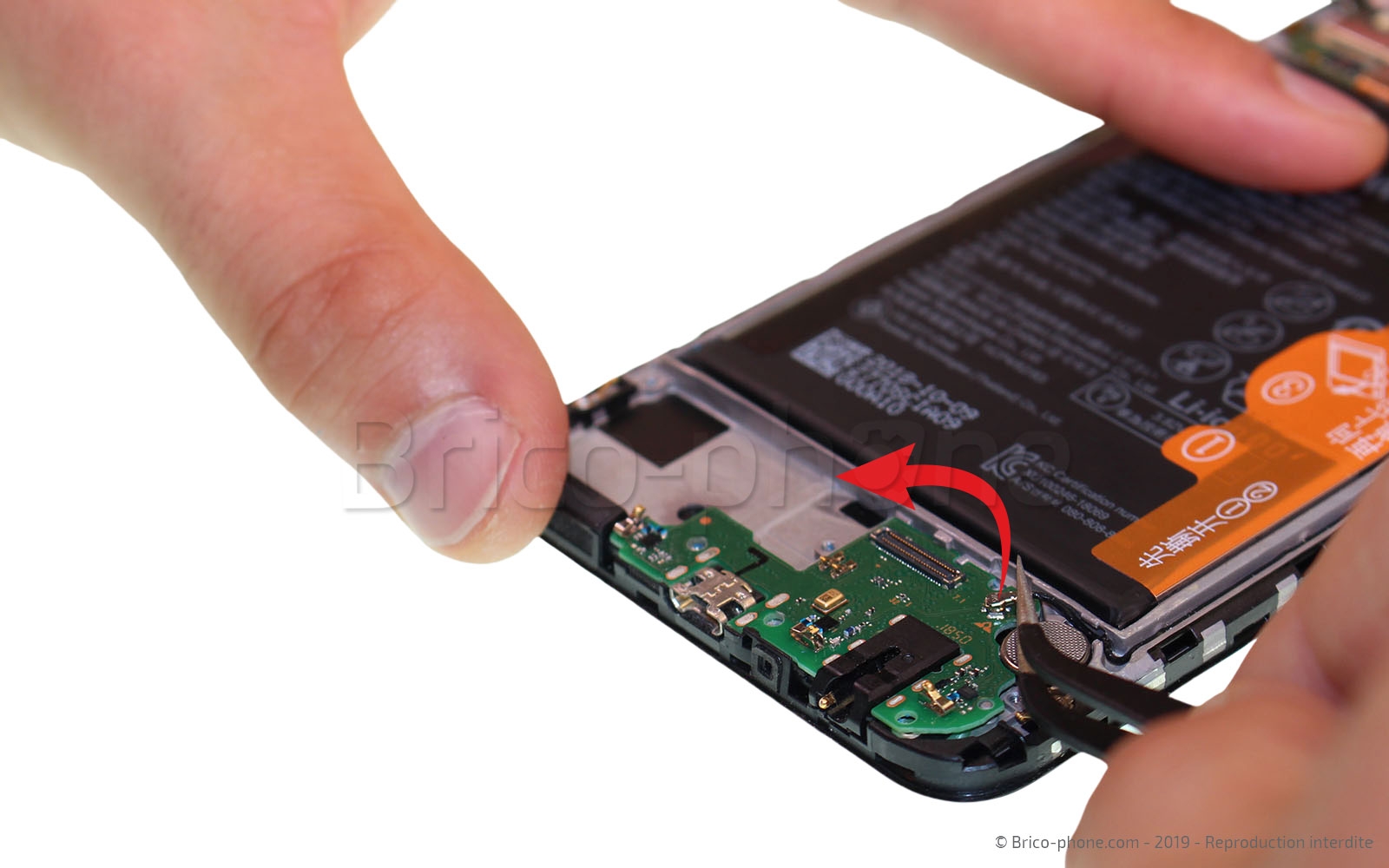 Changement du connecteur de charge sur P Smart 2019 photo 1