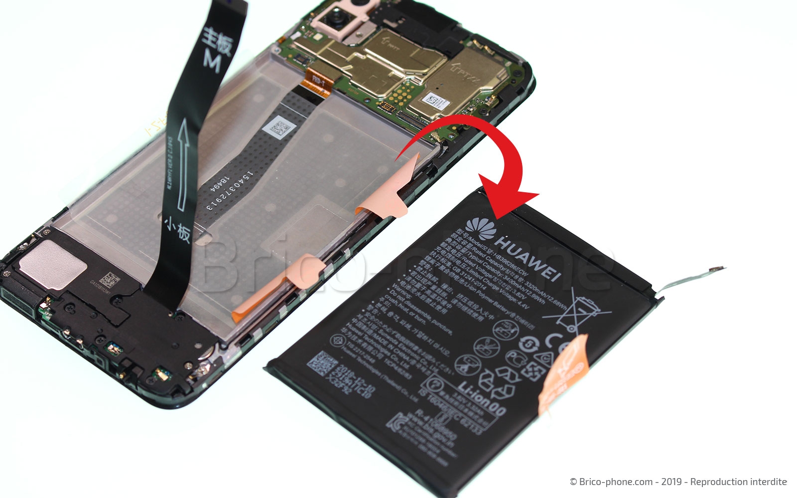 Changement de batterie sur P Smart 2019 photo 3