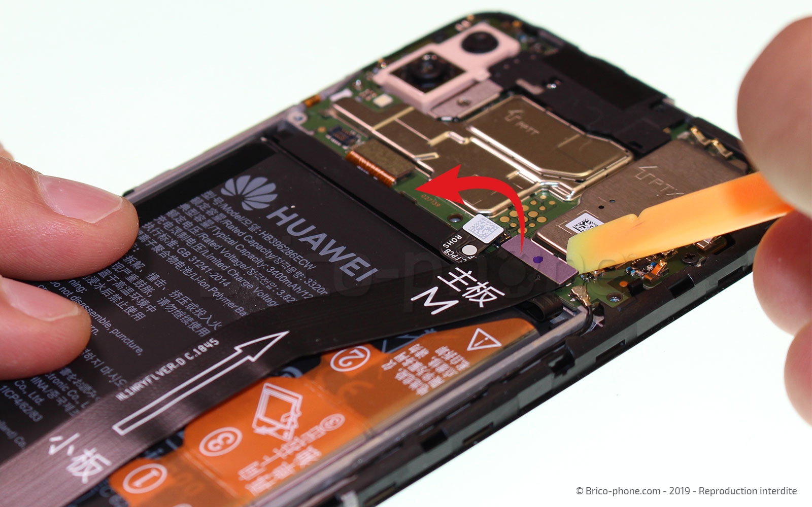 Changement d'écran vitre et LCD sur P Smart 2019 photo 3