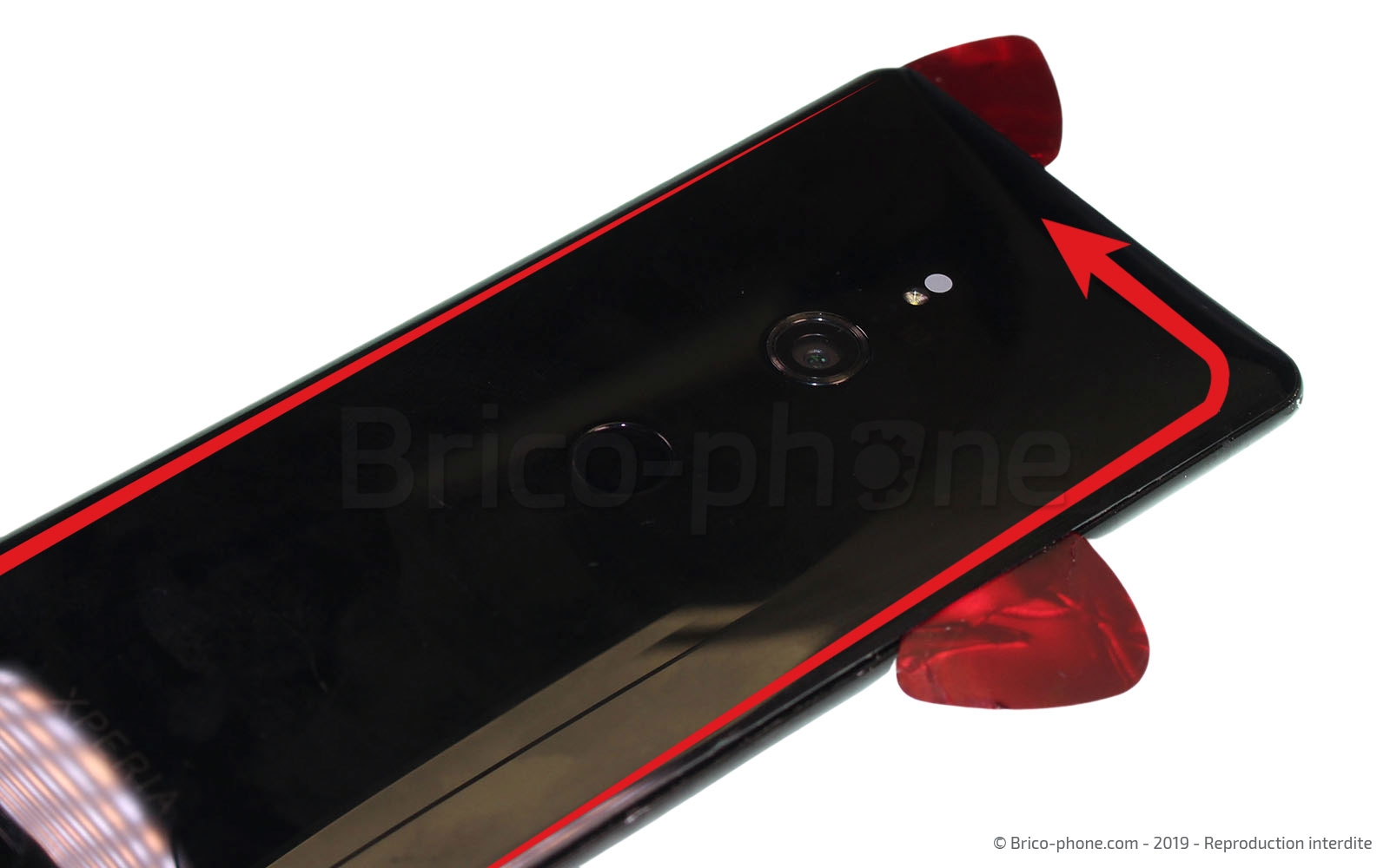 Changement de la vitre arrière sur Xperia XZ3 photo 3