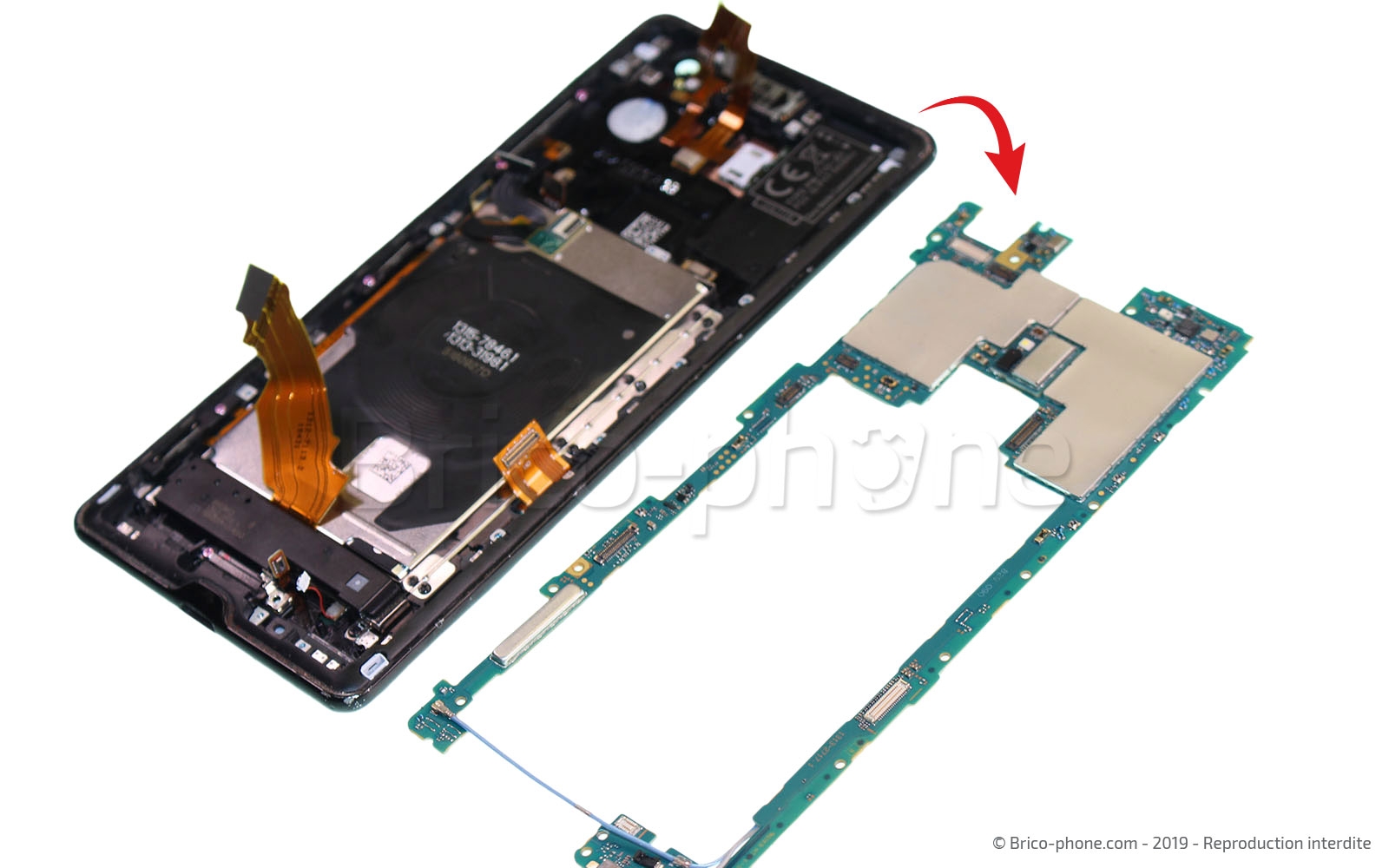 Changement de connecteur de charge sur Xperia XZ3 photo 4