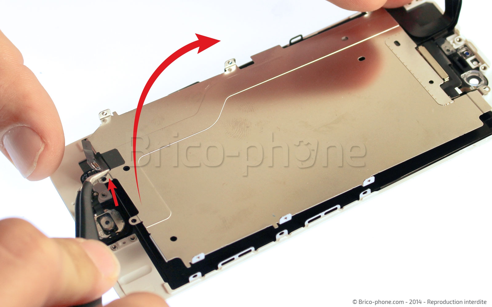 Génuine Plaque Fer Fixation Protection Nappe Ecran Lcd