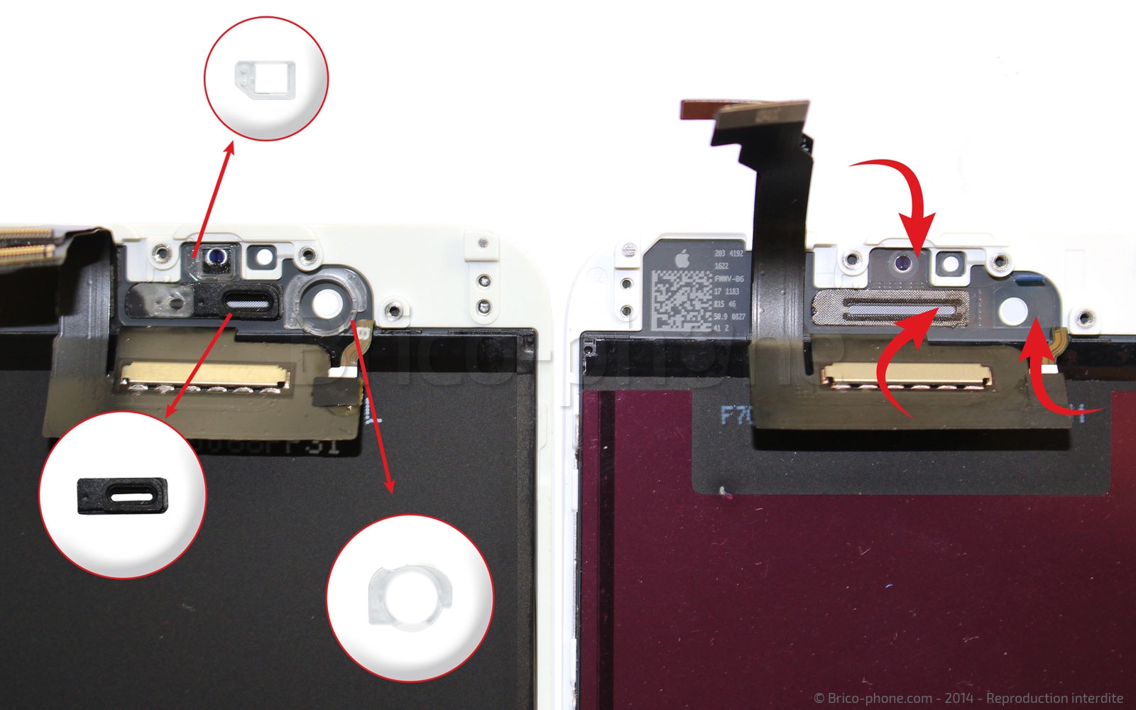 Changement d'écran (vitre+LCD) sans éléments prémontés sur iPhone 6 photo 1
