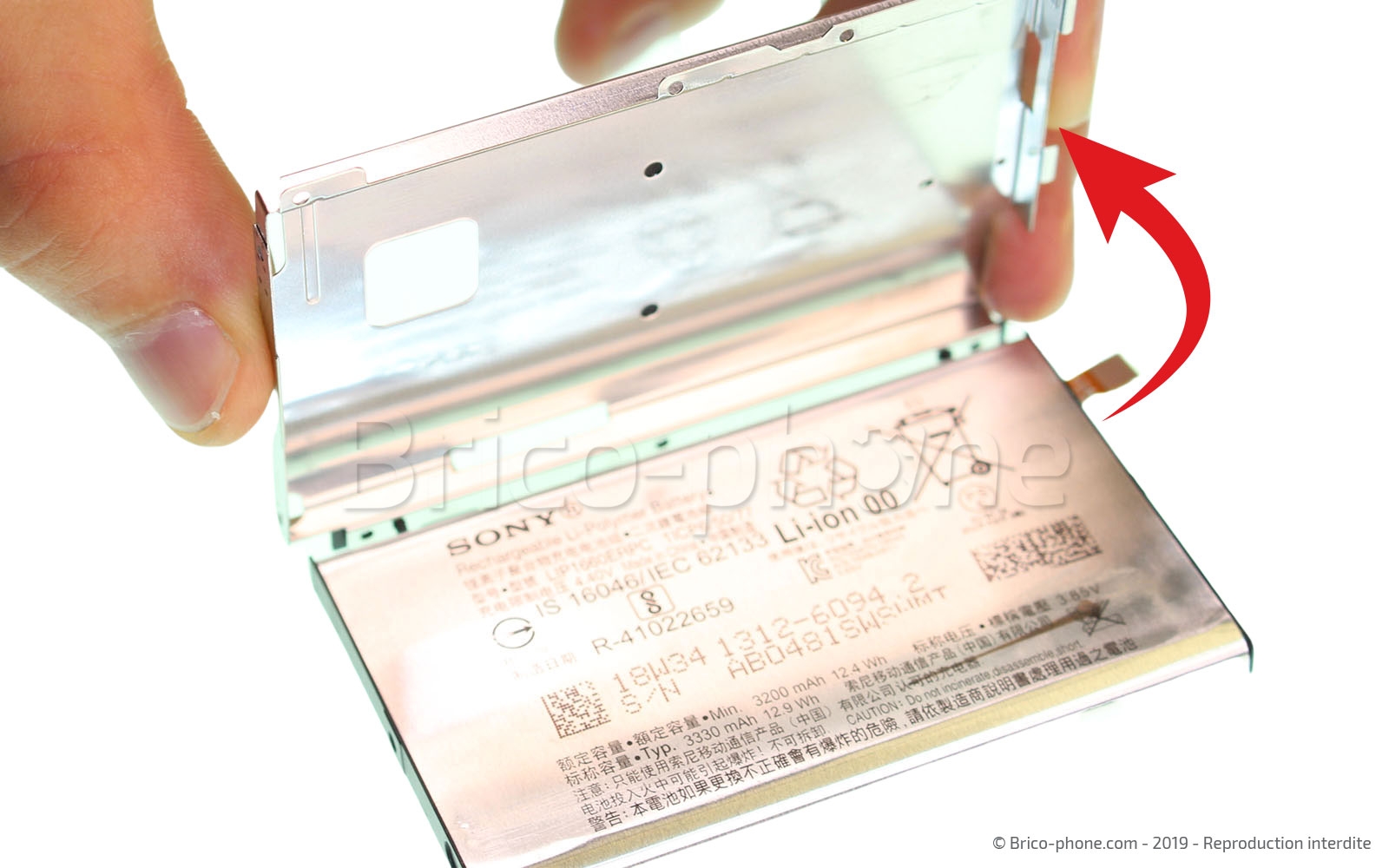 Changement de batterie sur Xperia XZ3 photo 3