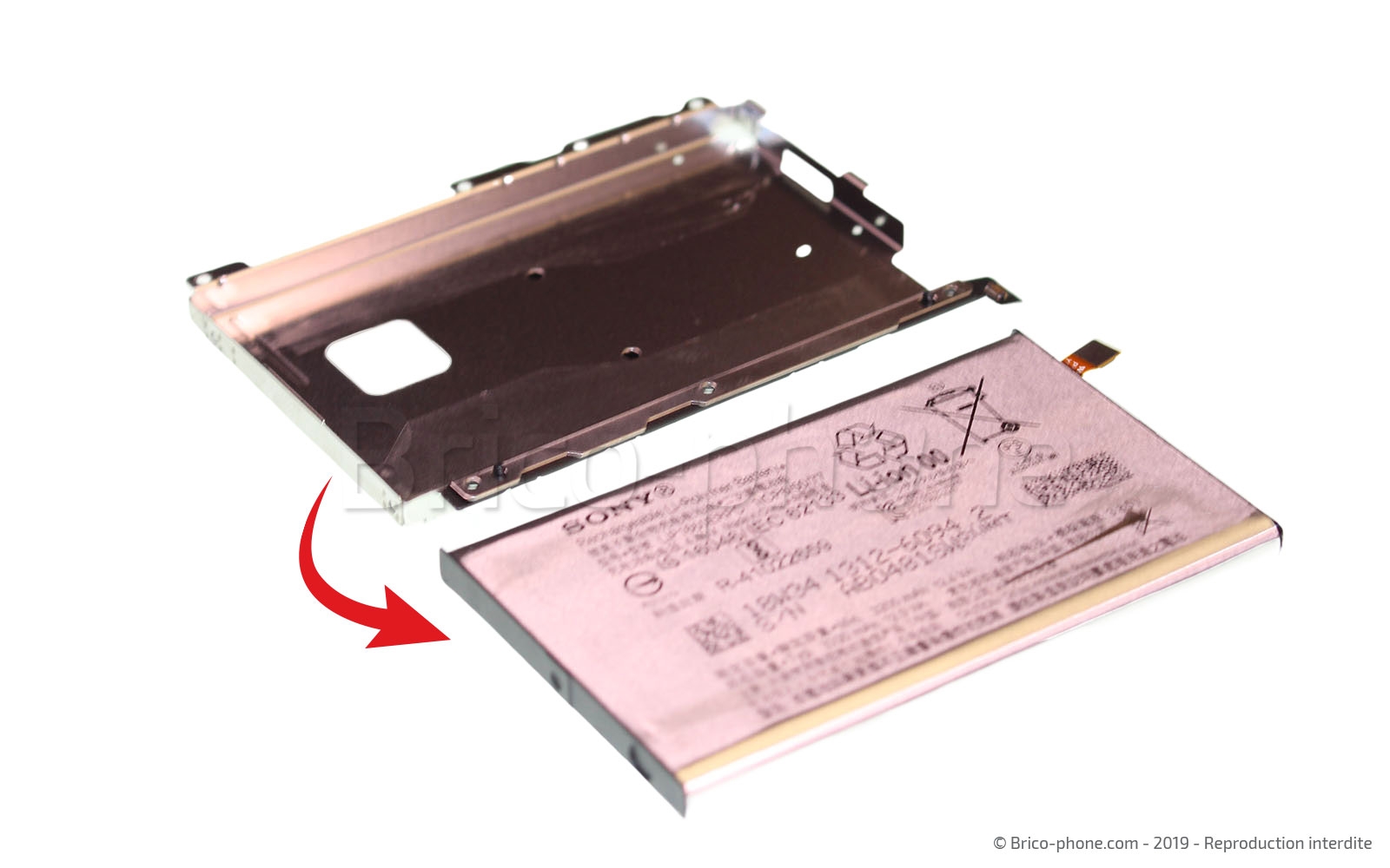 Changement de batterie sur Xperia XZ3 photo 4