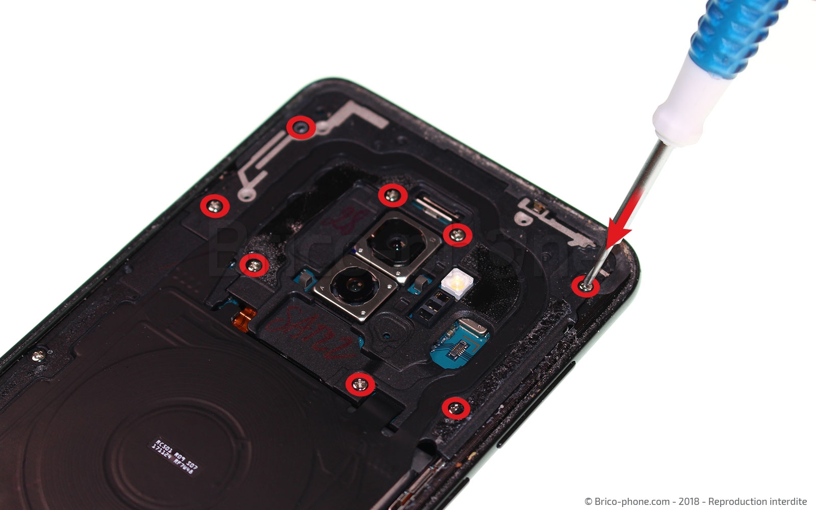 Changement du connecteur de charge sur Galaxy S9 Plus photo 2